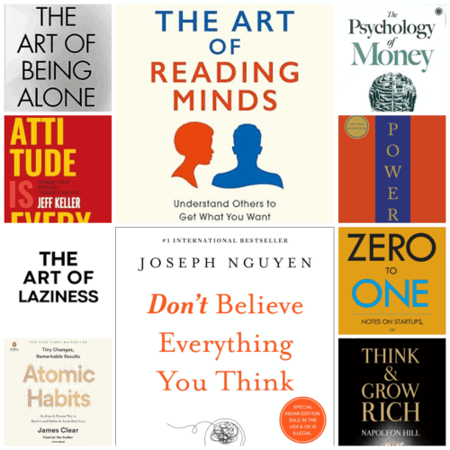 Set of 10 Best Self Help Books